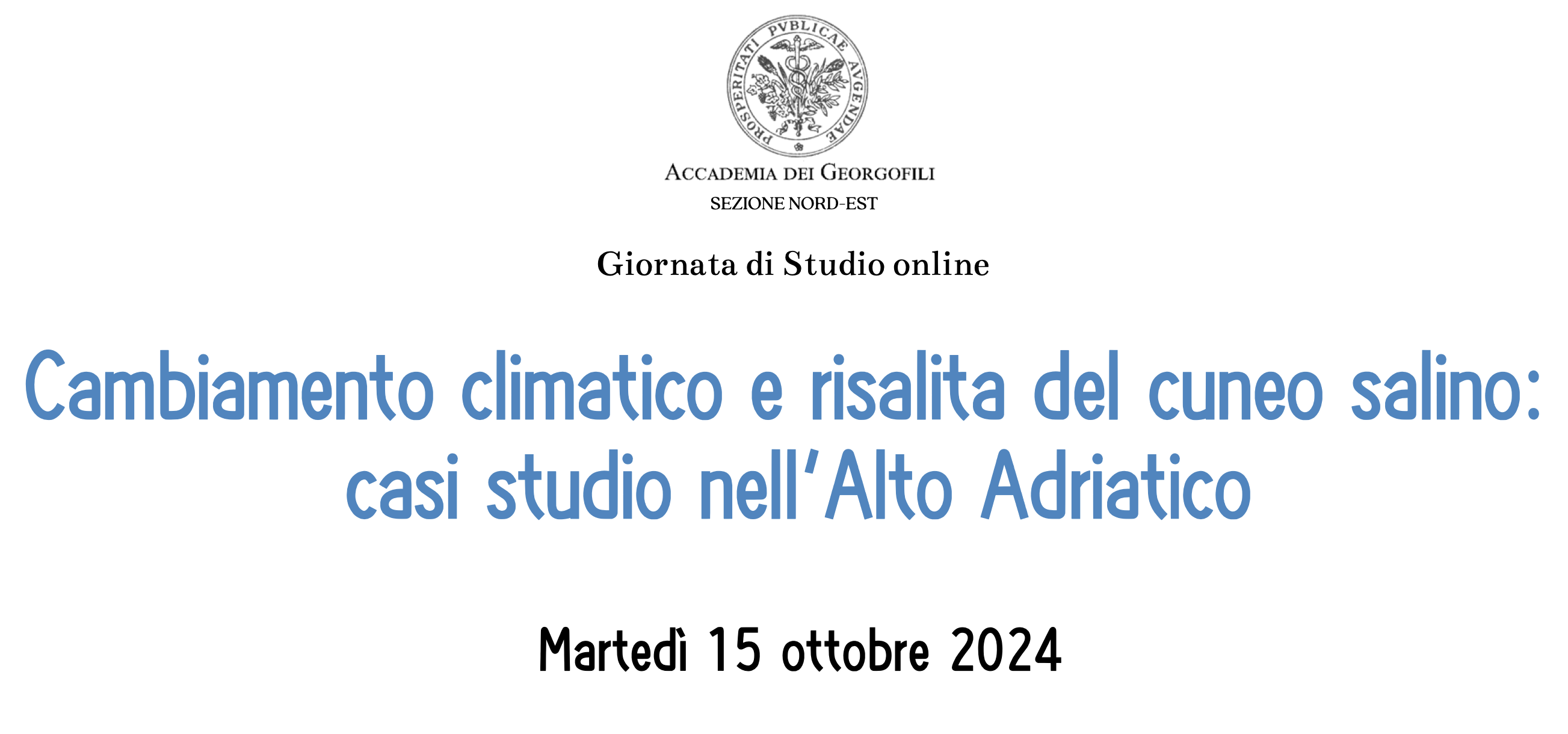 Cambiamento climatico e risalita del cuneo salino: casi studio nell'Alto Adriatico